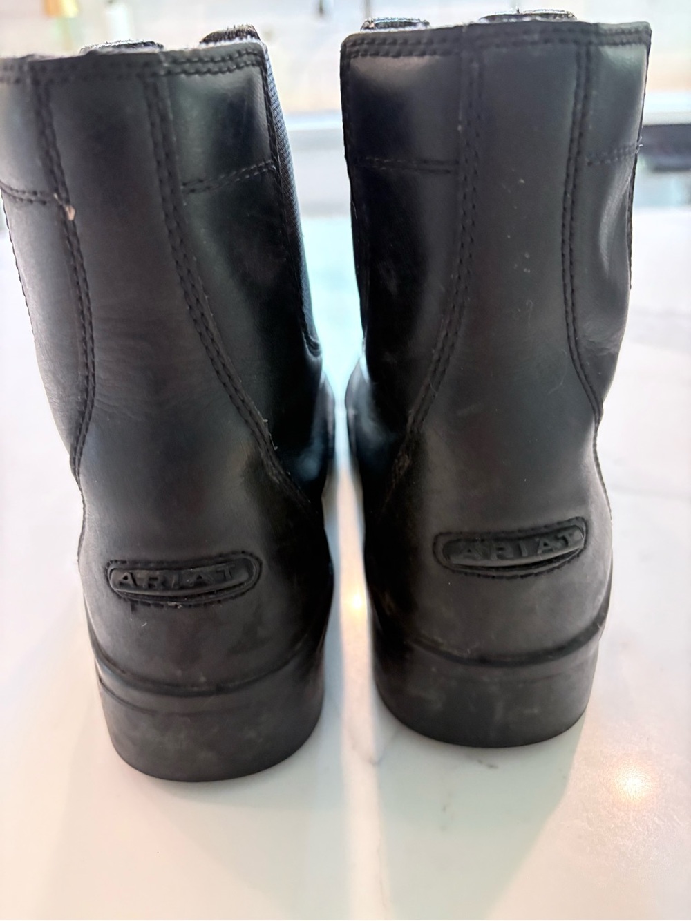 Ariat Kids Devon IV Black Waterproof Zip Paddock Boots Size 4 - Picture 4 of 6